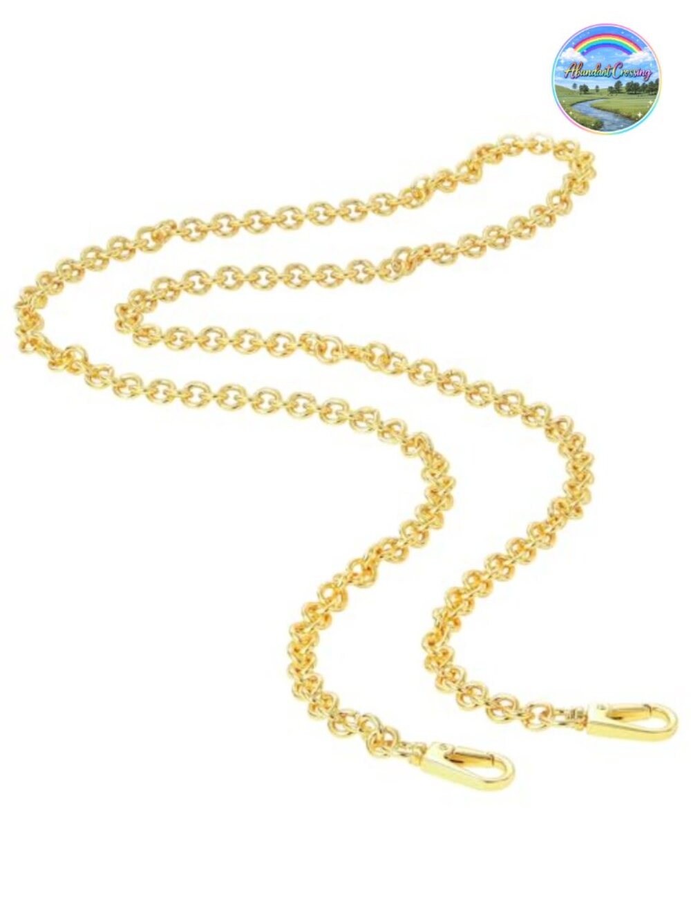 Thick Purse Chain Strap Crossbody Handbag Replacement with Metal Buckles